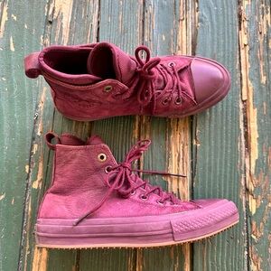 Converse Burgundy High-Top Sneakers